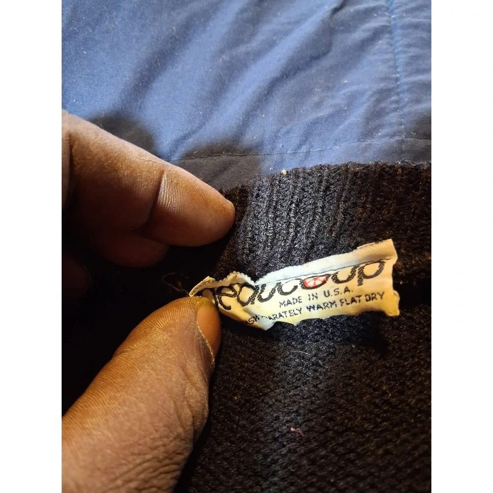Vintage Beaucoop Knitted Sweater Mens XL Multicolor Geometric 90s‎ Made In USA